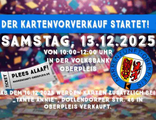 Der Kartenvorverkauf startet dieses Jahr schon am 13.12.2025 !